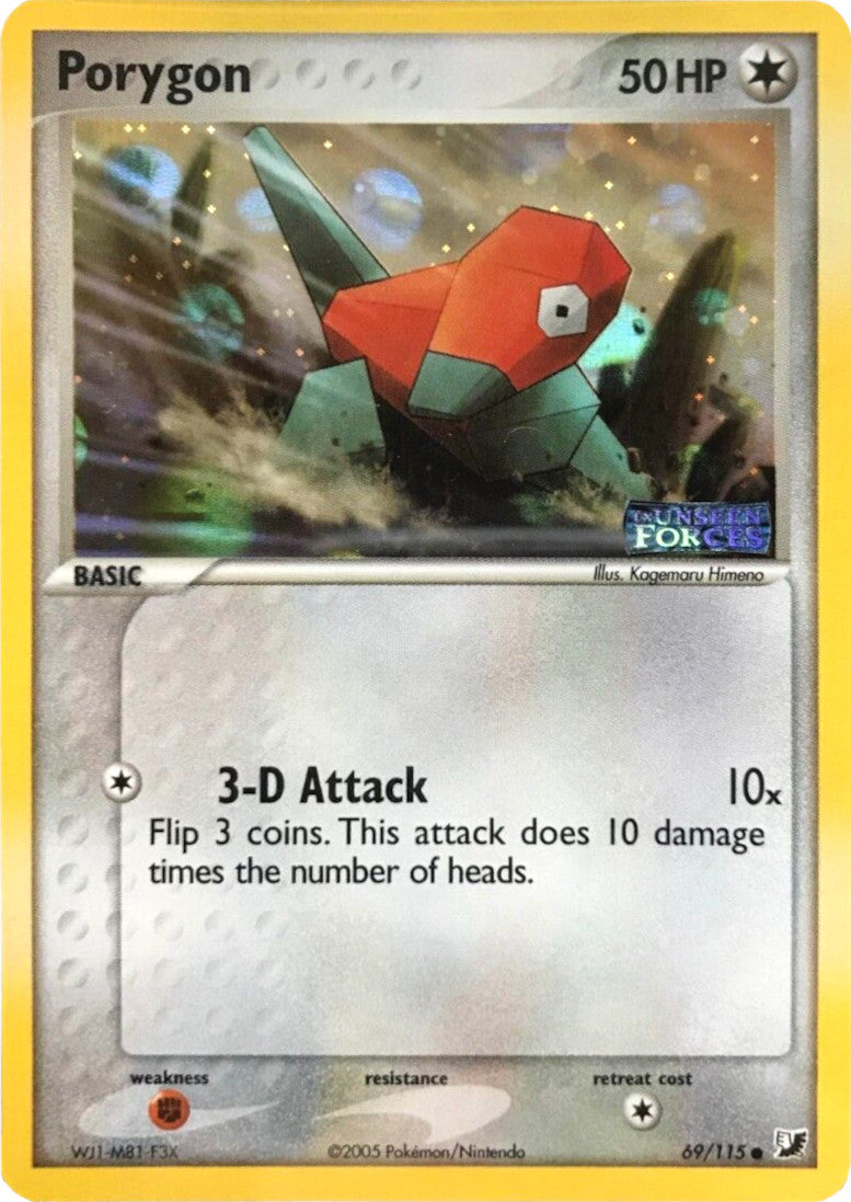 Porygon (69/115) (Stamped) [EX: Unseen Forces] | Odin's Place