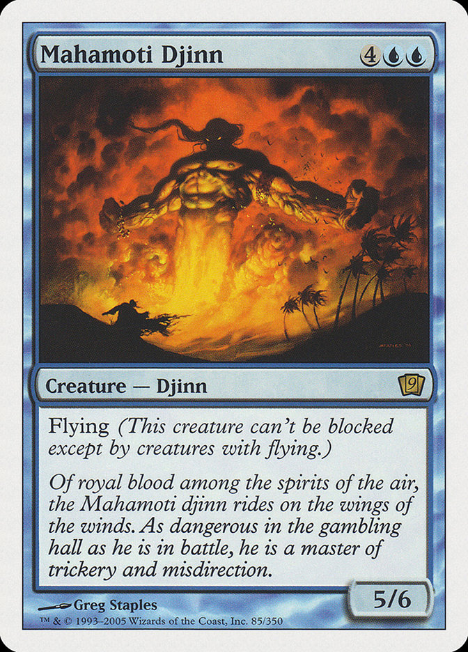 Mahamoti Djinn (9th Edition) [Oversize Cards] | Odin's Place