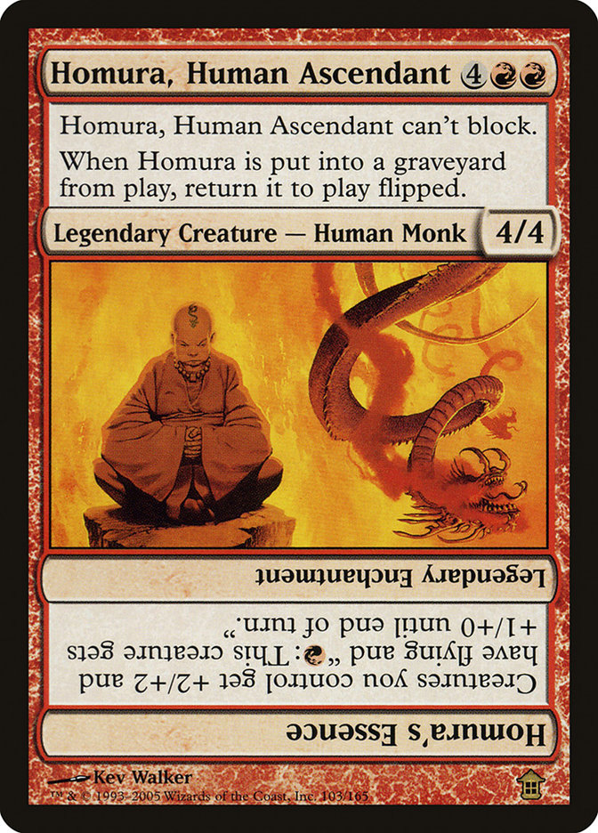 Homura, Human Ascendant // Homura's Essence (103) [Saviors of Kamigawa] | Odin's Place