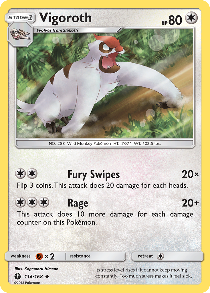 Vigoroth (114/168) [Sun & Moon: Celestial Storm] | Odin's Place