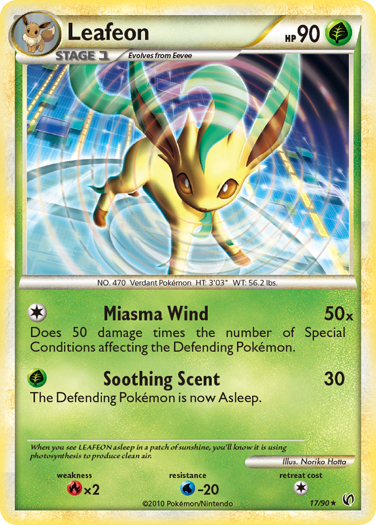 Leafeon (17/90) [HeartGold & SoulSilver: Undaunted] | Odin's Place