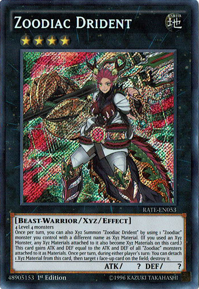 Zoodiac Drident [RATE-EN053] Secret Rare | Odin's Place