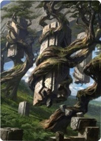 Forest 2 Art Card [Zendikar Rising Art Series] | Odin's Place