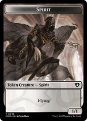 Spirit (0039) // Zombie (0013) Double-Sided Token [Commander Masters Tokens] | Odin's Place