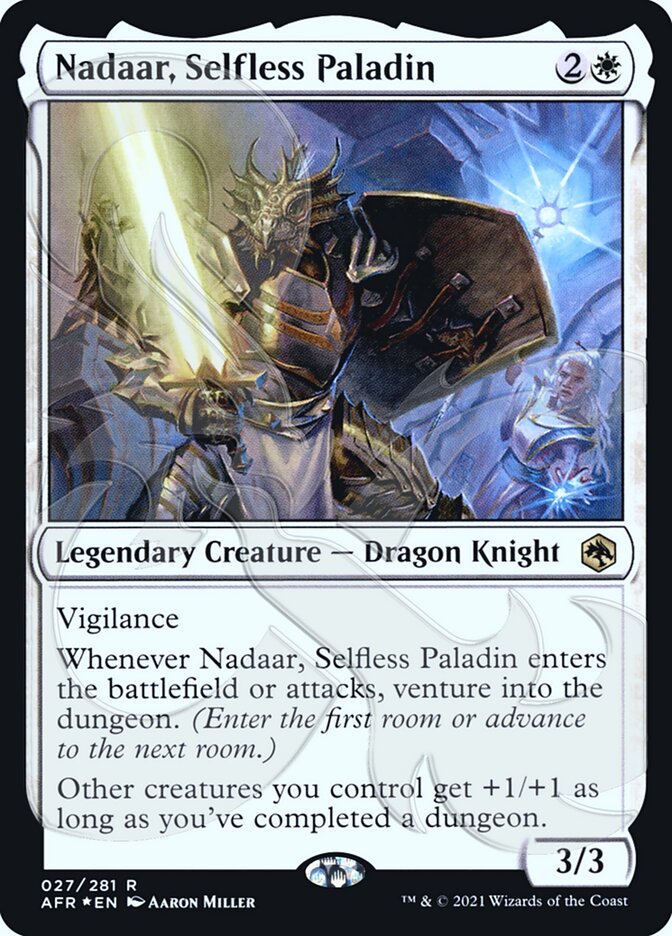 Nadaar, Selfless Paladin (Ampersand Promo) [Dungeons & Dragons: Adventures in the Forgotten Realms Promos] | Odin's Place