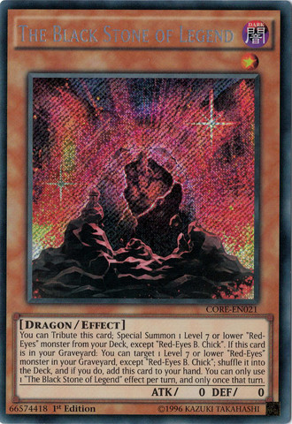 The Black Stone of Legend [CORE-EN021] Secret Rare | Odin's Place