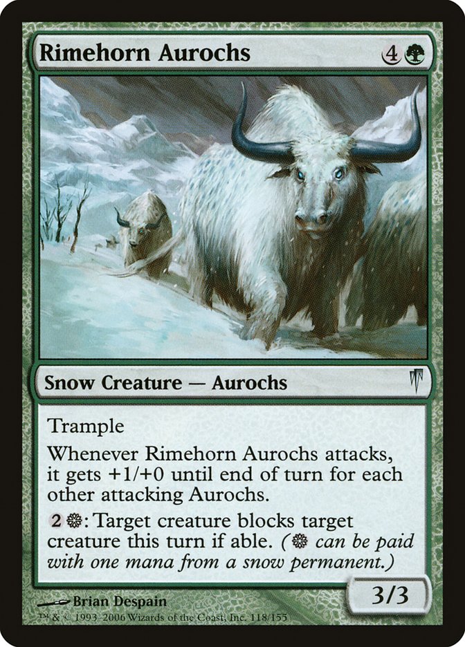 Rimehorn Aurochs (118) [Coldsnap] | Odin's Place