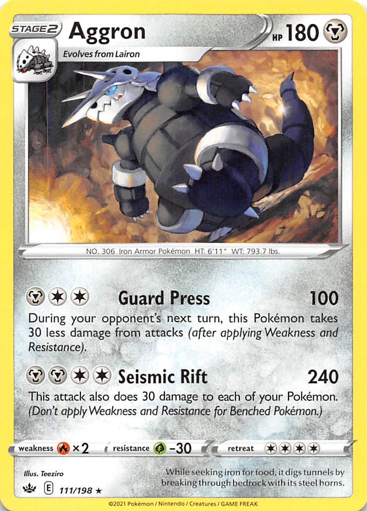 Aggron (111/198) [Sword & Shield: Chilling Reign] | Odin's Place