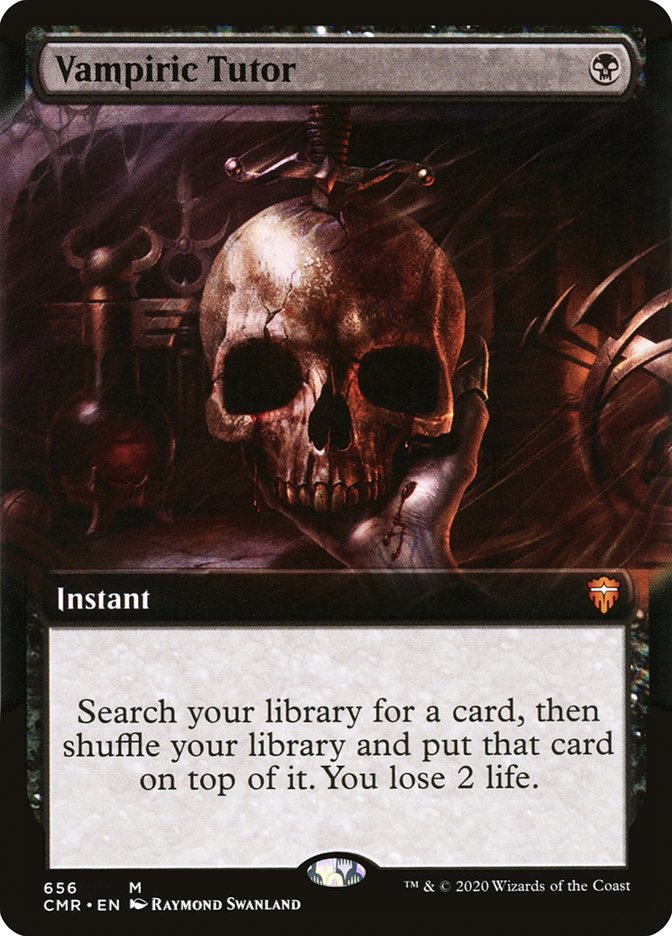 Vampiric Tutor (Extended Art) [Commander Legends] | Odin's Place