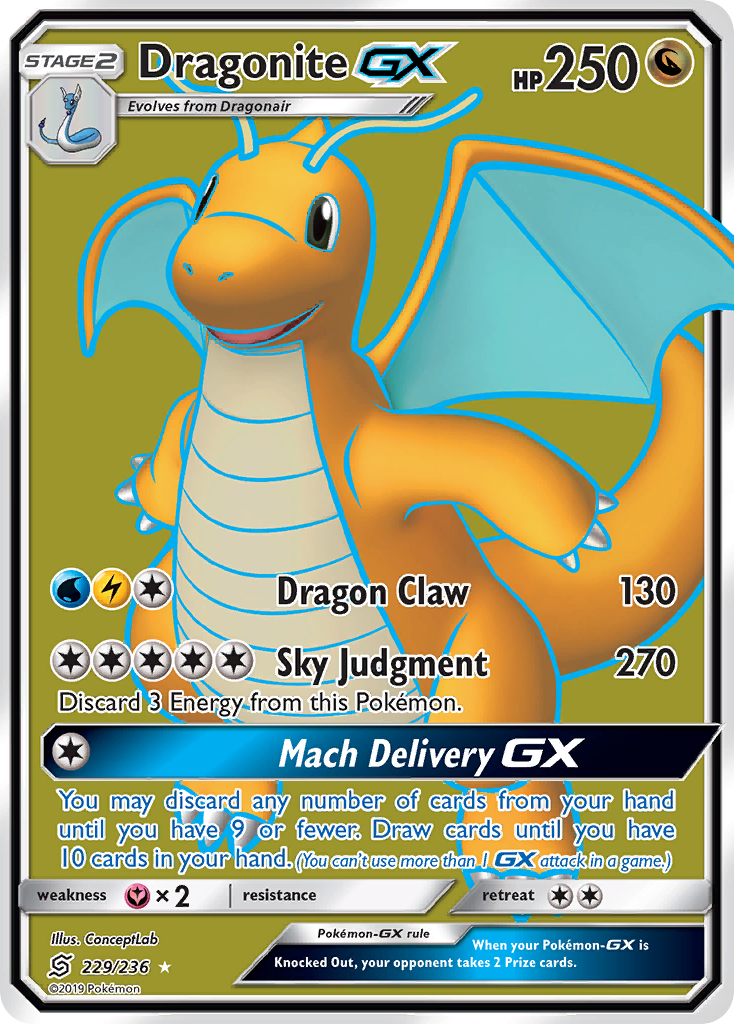 Dragonite GX (229/236) [Sun & Moon: Unified Minds] | Odin's Place