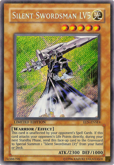 Silent Swordsman LV5 [EEN-ENSE4] Secret Rare | Odin's Place