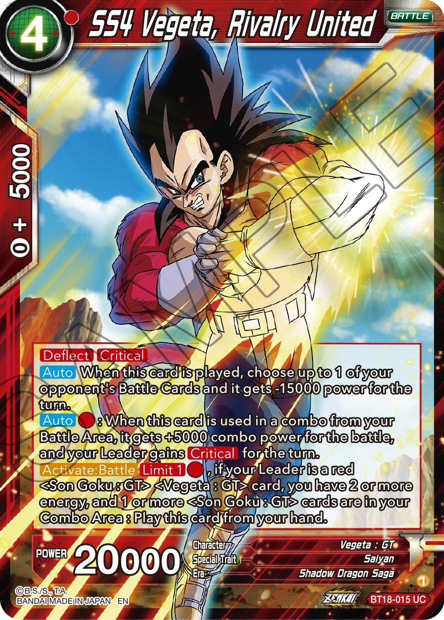 SS4 Vegeta, Rivalry United (BT18-015) [Dawn of the Z-Legends] | Odin's Place