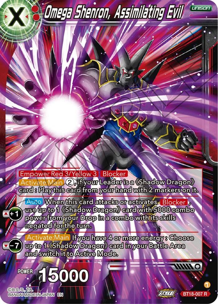 Omega Shenron, Assembling Evil (BT18-007) [Dawn of the Z-Legends] | Odin's Place