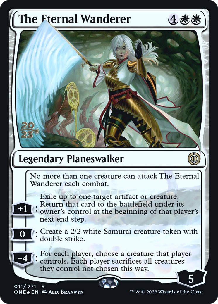 The Eternal Wanderer [Phyrexia: All Will Be One Prerelease Promos] | Odin's Place