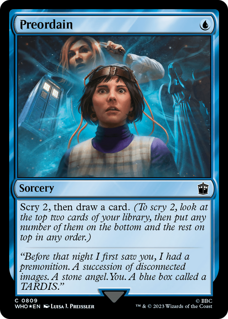 Preordain (Surge Foil) [Doctor Who] | Odin's Place