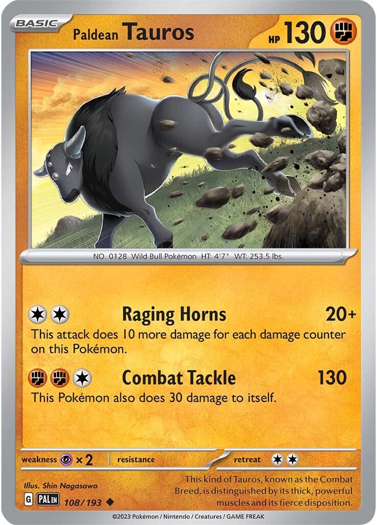 Paldean Tauros (108/193) [Scarlet & Violet: Paldea Evolved] | Odin's Place