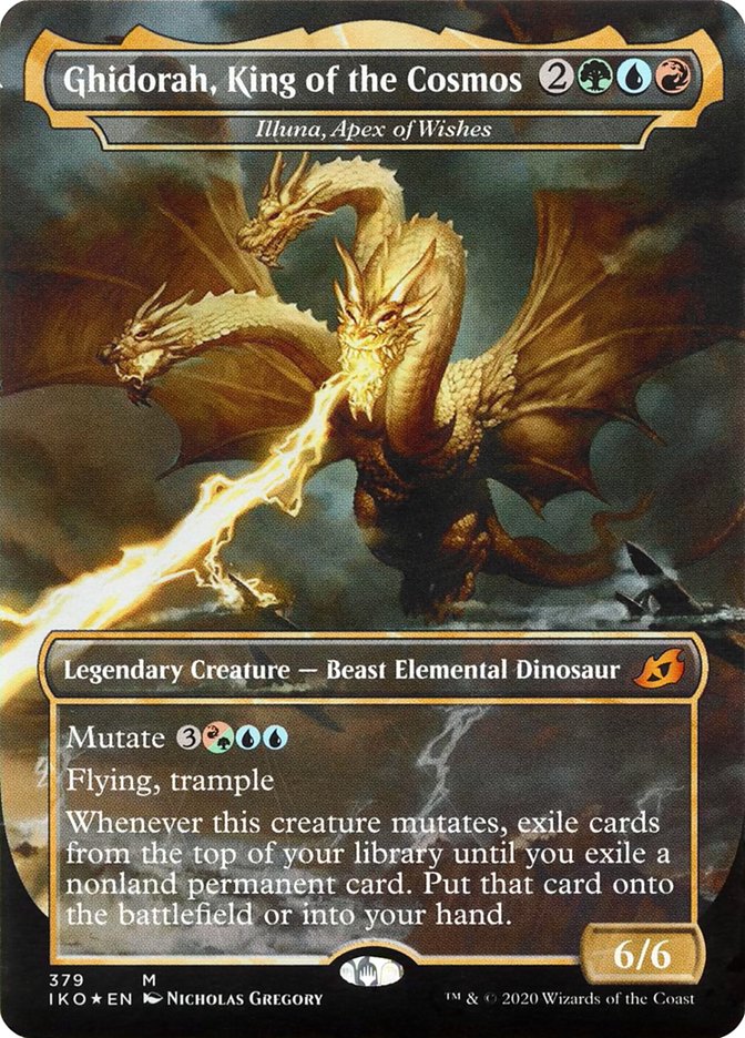 Illuna, Apex of Wishes - Ghidorah, King of the Cosmos (Godzilla Series) [Ikoria: Lair of Behemoths] | Odin's Place