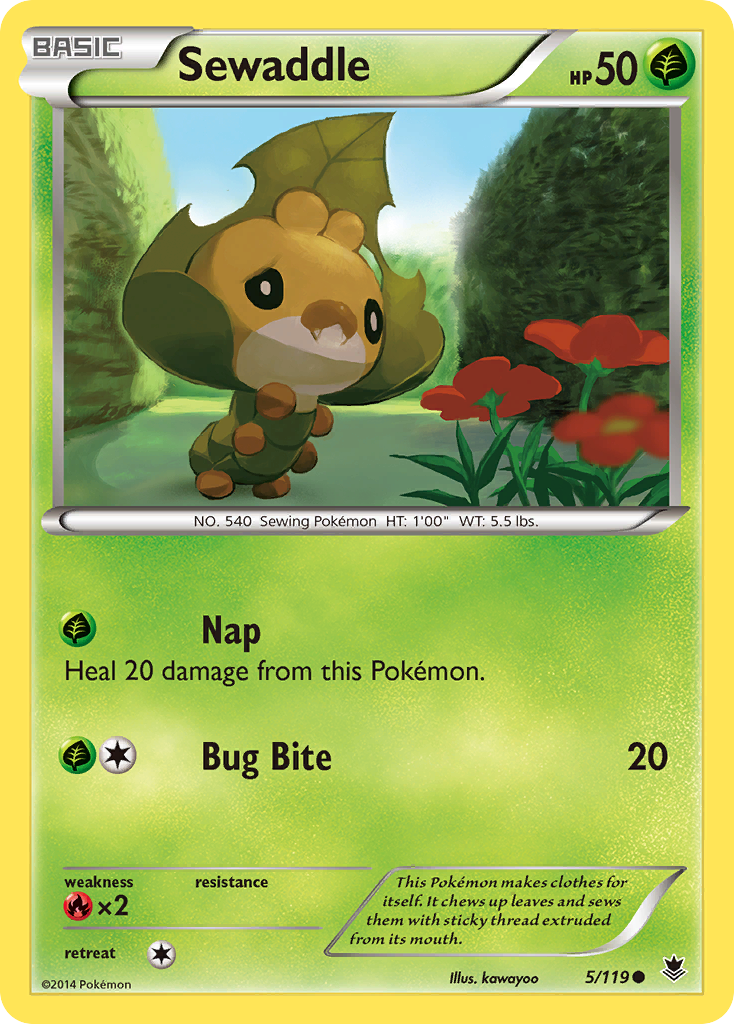 Sewaddle (5/119) [XY: Phantom Forces] | Odin's Place