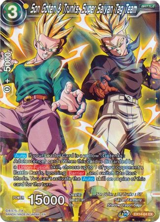 Son Goten & Trunks, Super Saiyan Tag Team (EX14-04) [Battle Advanced] | Odin's Place