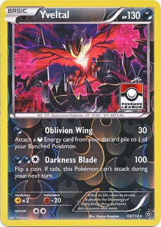 Yveltal (65/114) (Steam Siege League Promo) [XY: Steam Siege] | Odin's Place