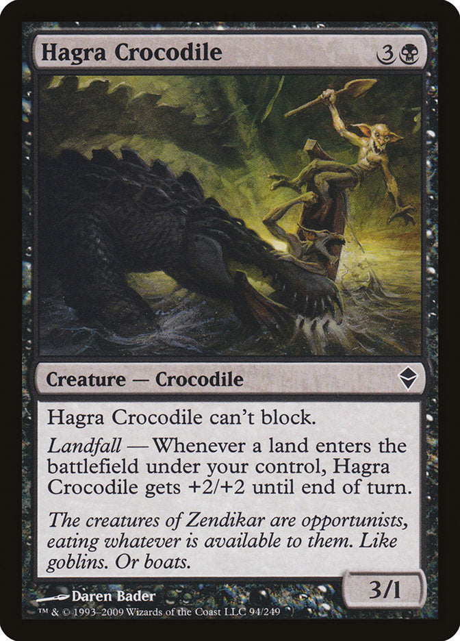 Hagra Crocodile (94) [Zendikar] | Odin's Place