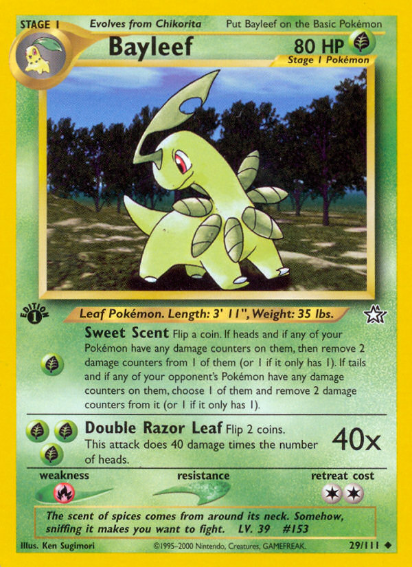 Bayleef (29/111) [Neo Genesis 1st Edition] | Odin's Place