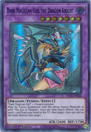 Dark Magician Girl the Dragon Knight (Alternate Art) (Green) [DLCS-EN006] Ultra Rare | Odin's Place