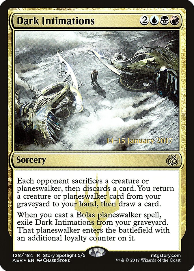 Dark Intimations (128) [Aether Revolt Prerelease Promos] | Odin's Place
