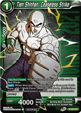 Tien Shinhan, Ceaseless Strike (Gold Stamped) (P-357) [Tournament Promotion Cards] | Odin's Place