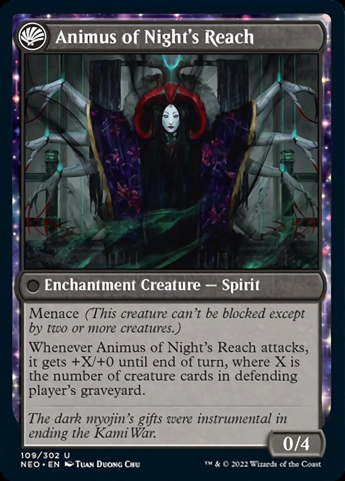 The Long Reach of Night // Animus of Night's Reach [Kamigawa: Neon Dynasty] | Odin's Place