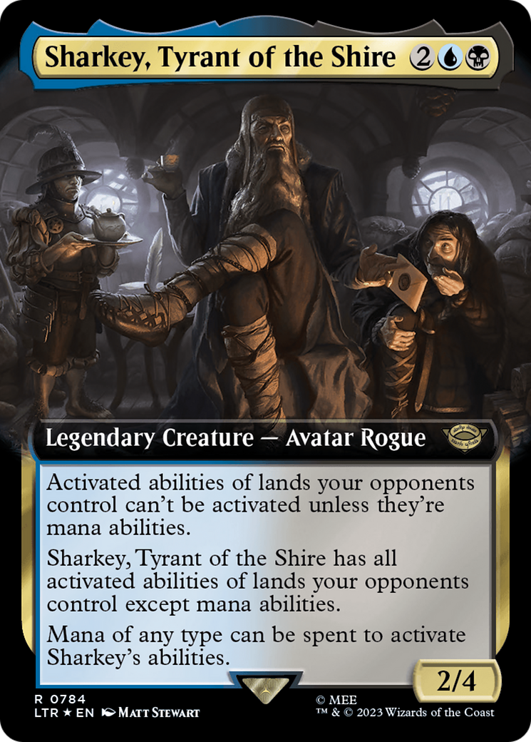 Sharkey, Tyrant of the Shire (Extended Art) (Surge Foil) [The Lord of the Rings: Tales of Middle-Earth] | Odin's Place