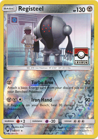 Registeel (68/111) (League Promo) [Sun & Moon: Crimson Invasion] | Odin's Place