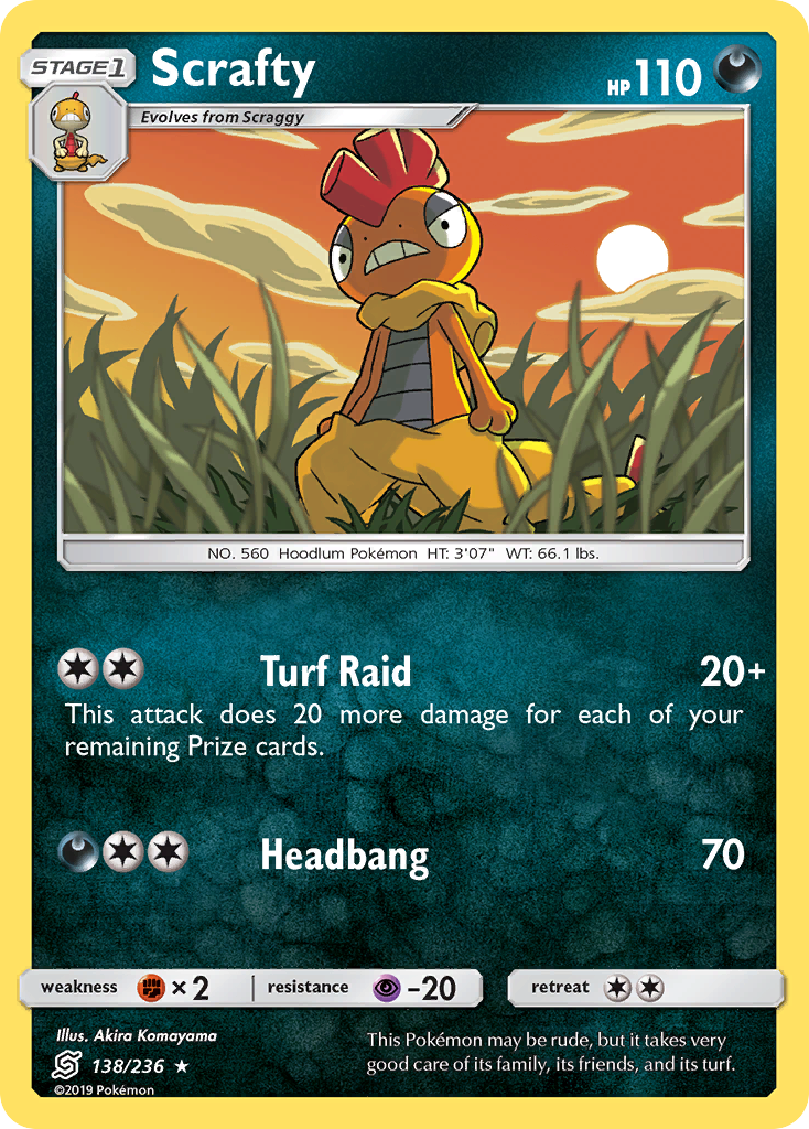 Scrafty (138/236) [Sun & Moon: Unified Minds] | Odin's Place