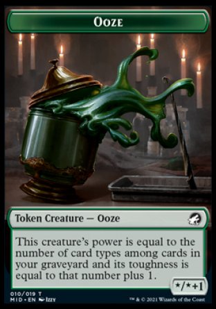 Clue // Ooze Double-Sided Token [Innistrad: Midnight Hunt Tokens] | Odin's Place