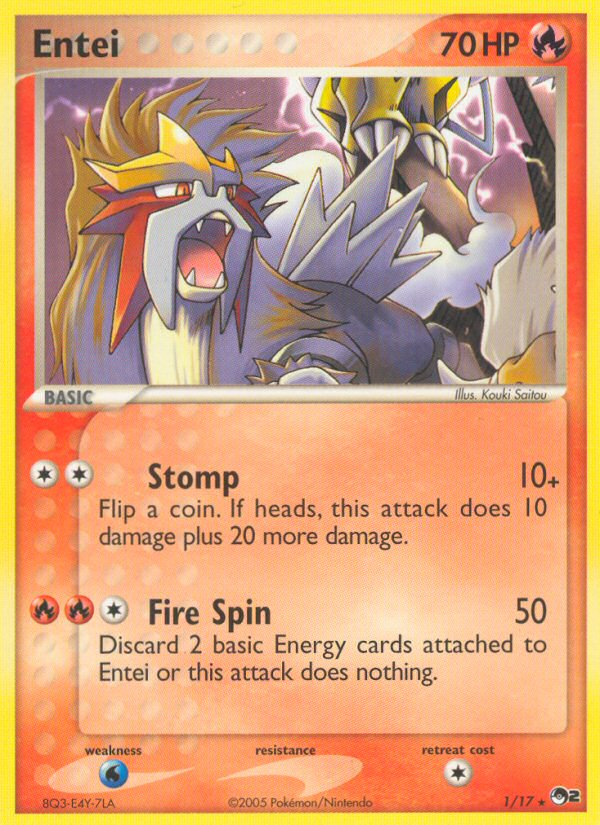 Entei (1/17) [POP Series 2] | Odin's Place