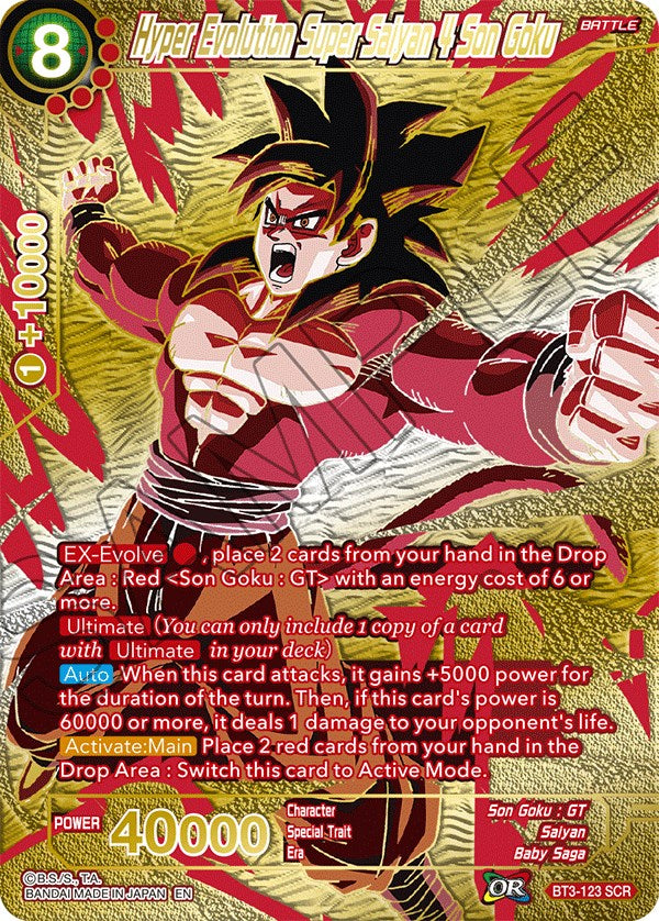 Hyper Evolution Super Saiyan 4 Son Goku (Premium Edition) (BT3-123) [5th Anniversary Set] | Odin's Place