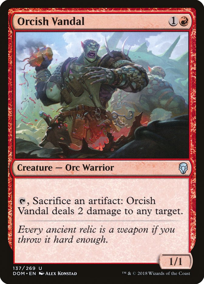 Orcish Vandal (137) [Dominaria] | Odin's Place