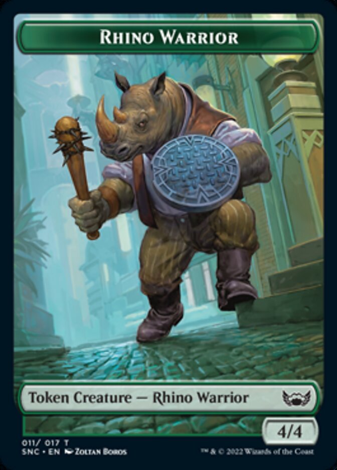 Rhino Warrior Token [Streets of New Capenna Tokens] | Odin's Place