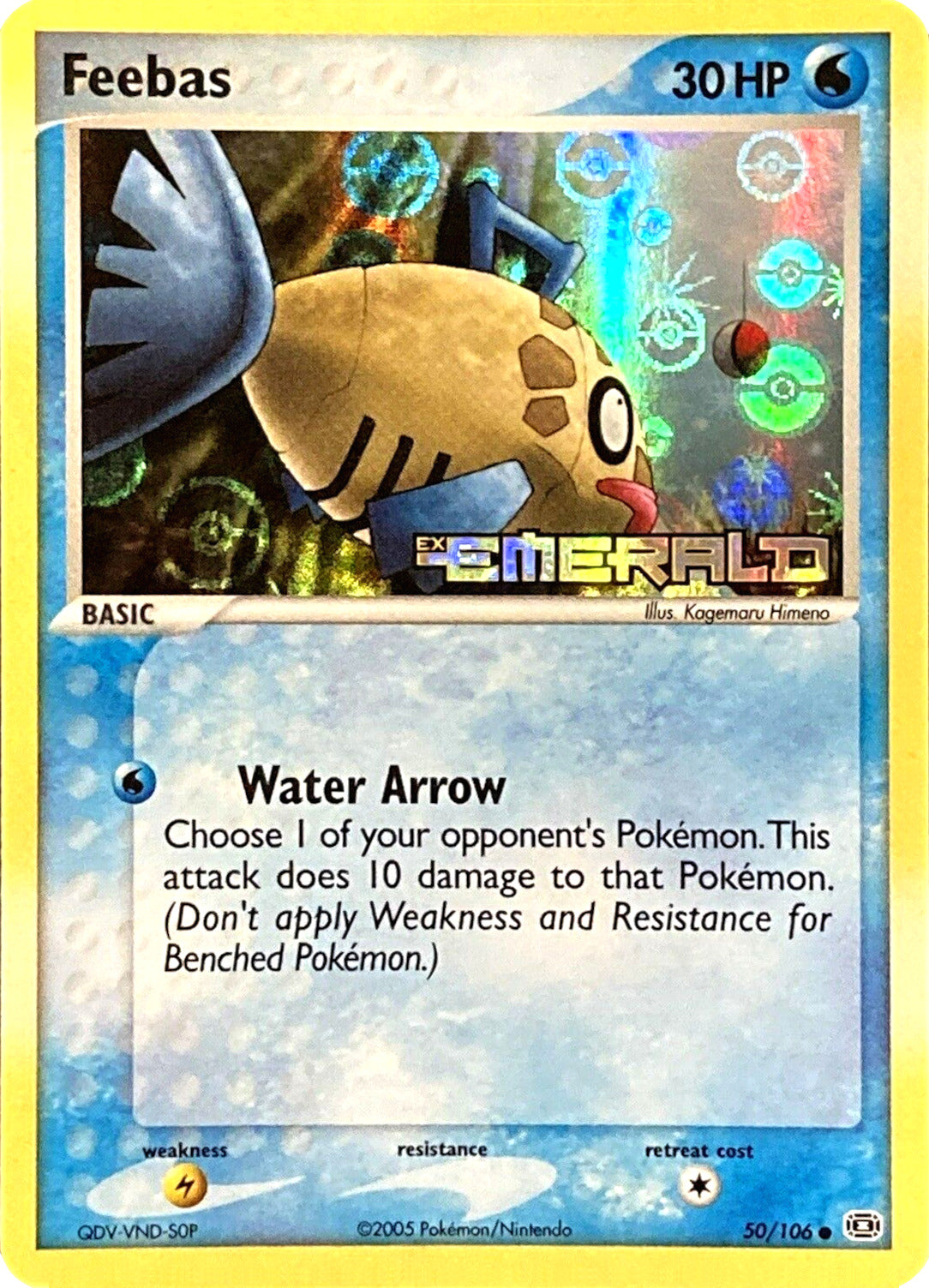 Feebas (50/106) (Stamped) [EX: Emerald] | Odin's Place