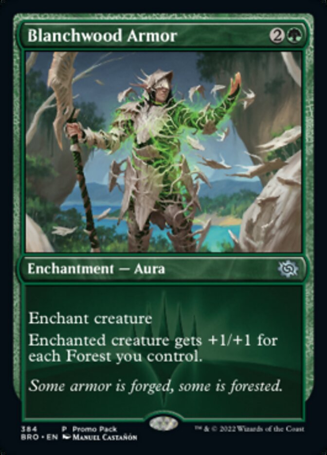 Blanchwood Armor (Promo Pack) [The Brothers' War Promos] | Odin's Place