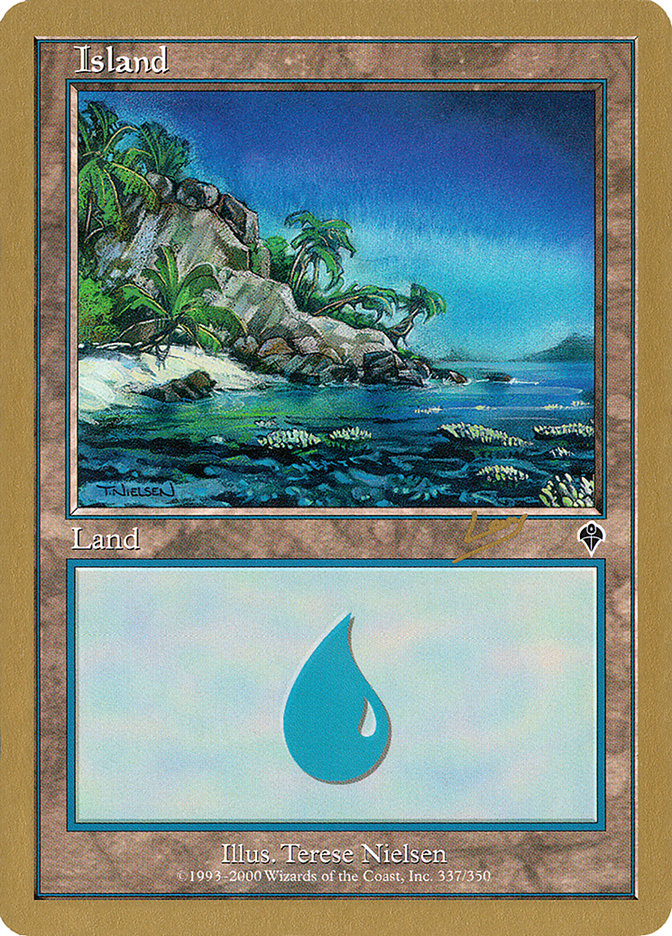 Island (rl337a) (Raphael Levy) [World Championship Decks 2002] | Odin's Place