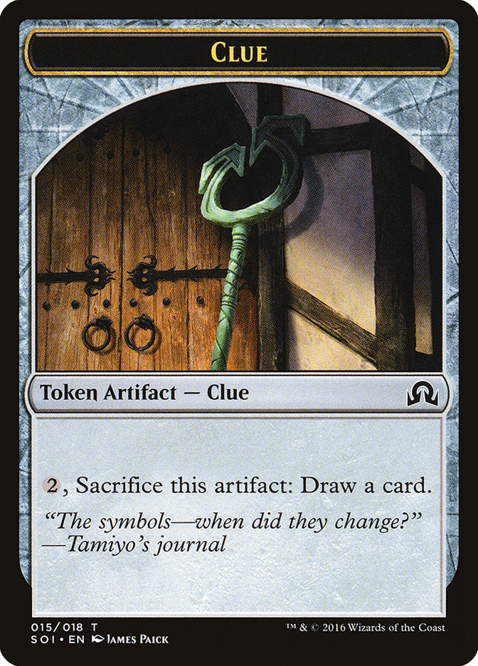 Clue Token (015/018) [Shadows over Innistrad Tokens] | Odin's Place