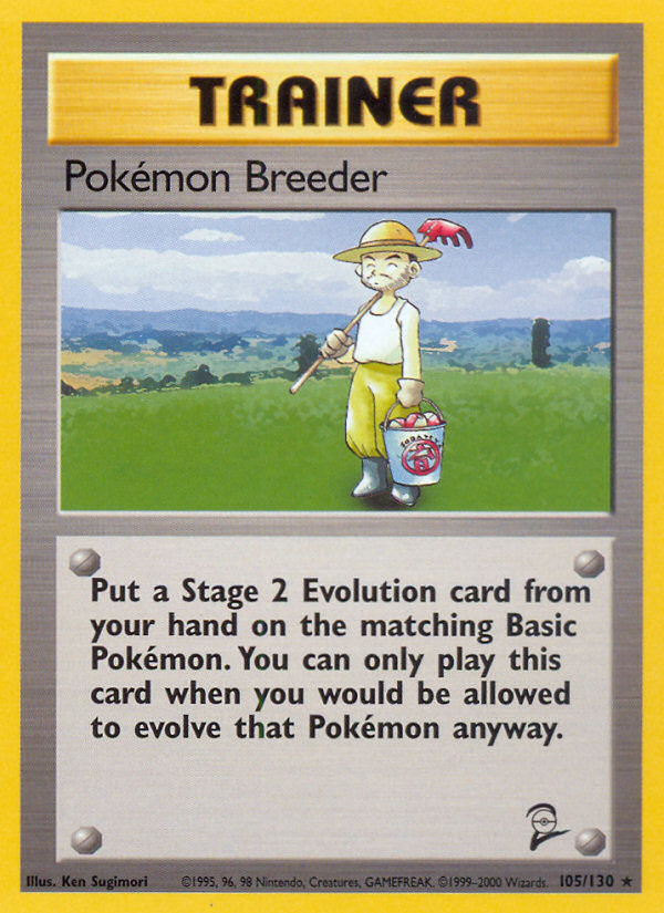 Pokemon Breeder (105/130) [Base Set 2] | Odin's Place
