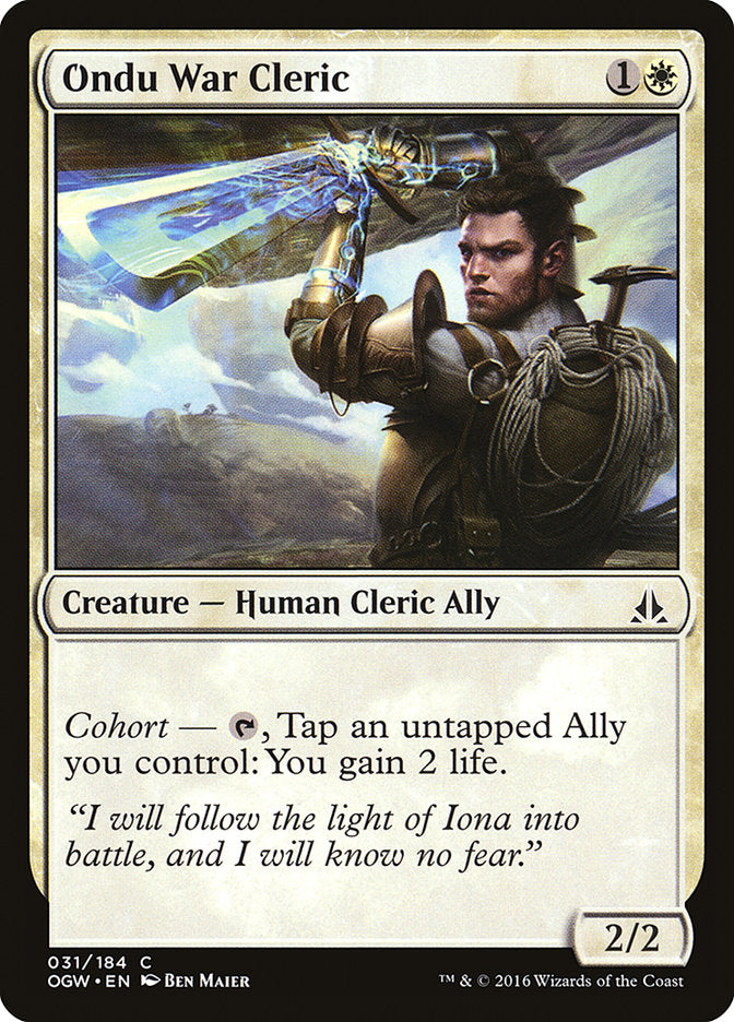 Ondu War Cleric (31) [Oath of the Gatewatch] | Odin's Place