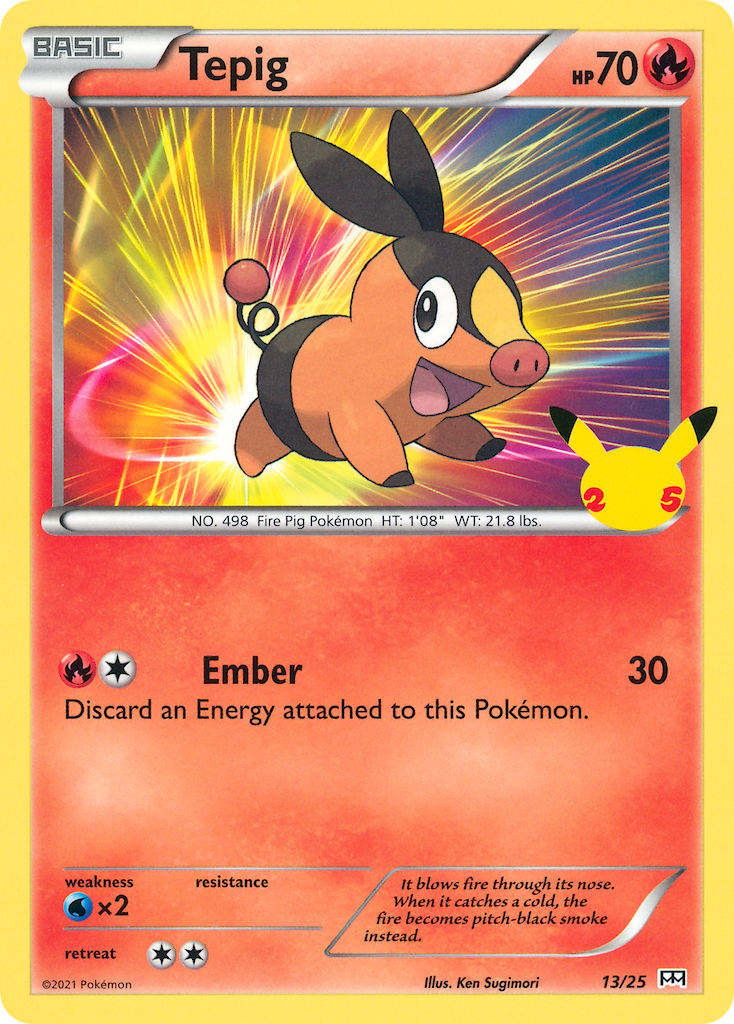 Tepig (13/25) [McDonald's 25th Anniversary] | Odin's Place