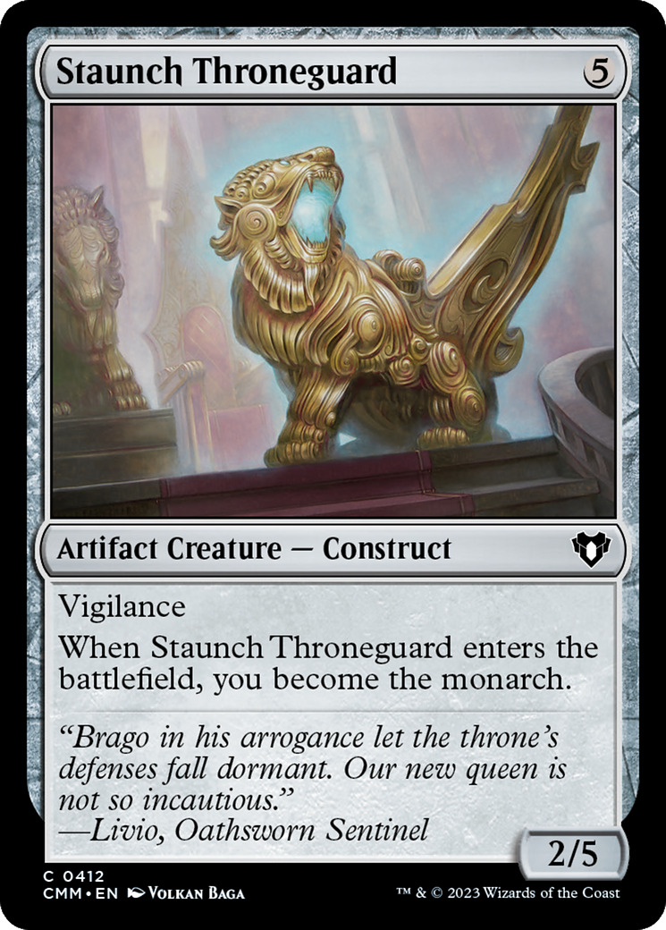 Staunch Throneguard [Commander Masters] | Odin's Place