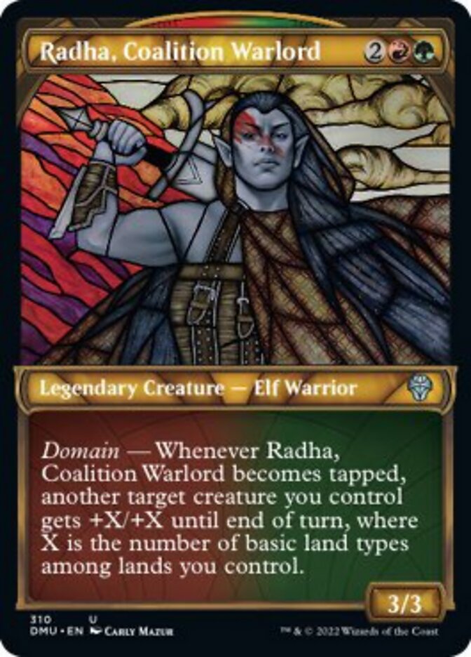 Radha, Coalition Warlord (Showcase) [Dominaria United] | Odin's Place