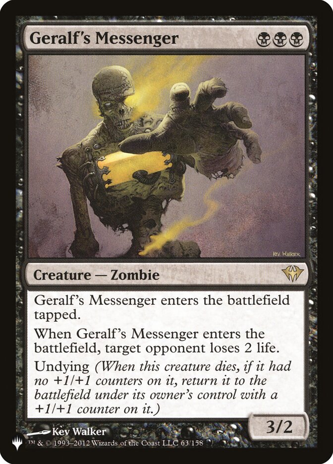 Geralf's Messenger [The List] | Odin's Place
