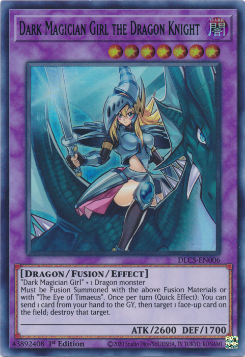 Dark Magician Girl the Dragon Knight (Blue) [DLCS-EN006] Ultra Rare | Odin's Place