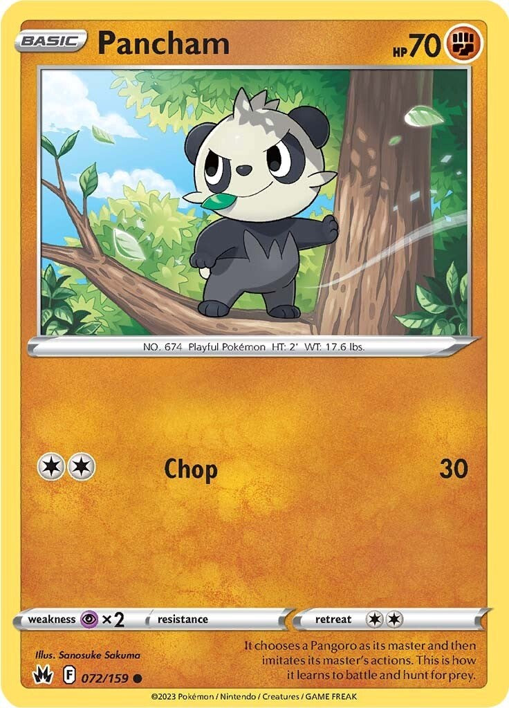 Pancham (072/159) [Sword & Shield: Crown Zenith] | Odin's Place